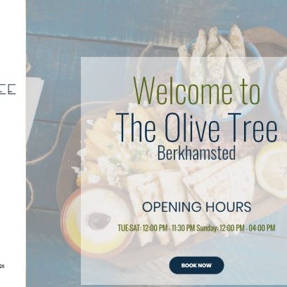 AME Webtech website designed for the olive tree in berkhamsted